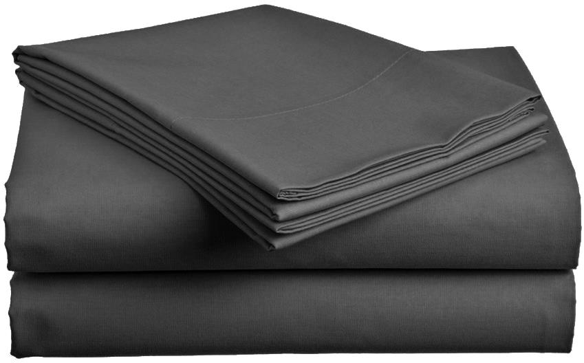 Textilomanie bavlněné prostěradlo Standard tmavě šedé 140 × 240 cm