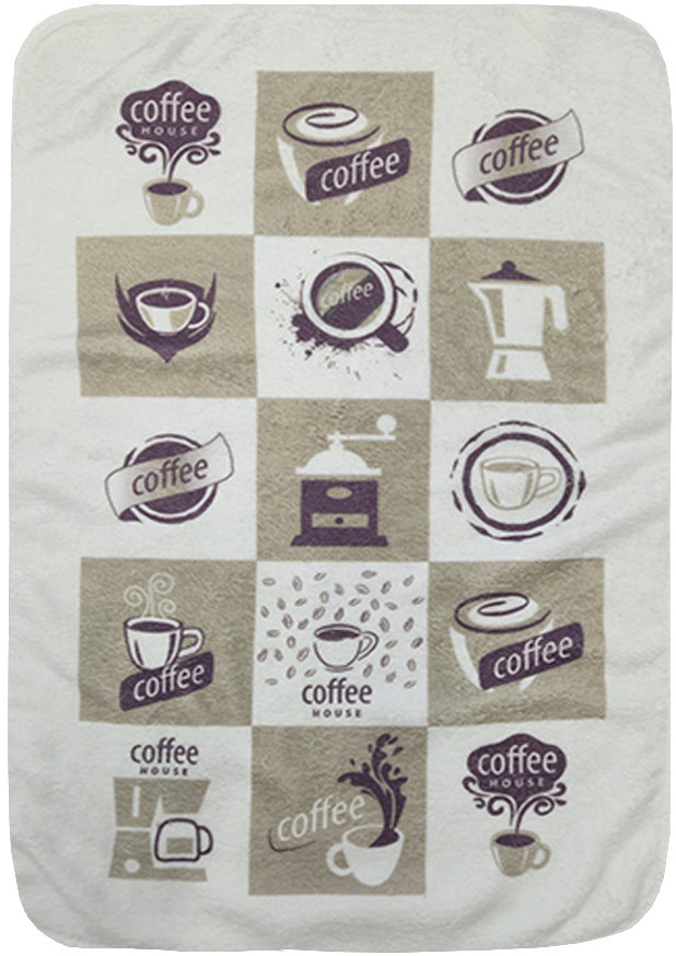 4sleep Mikrovláknová utěrka 40 × 60 cm Coffee kostka