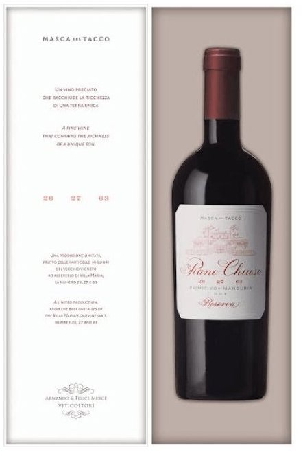 Masca Del Tacco Piano Chiuso Primitivo Riserva Magnum 1,5 l, 16 % vol.