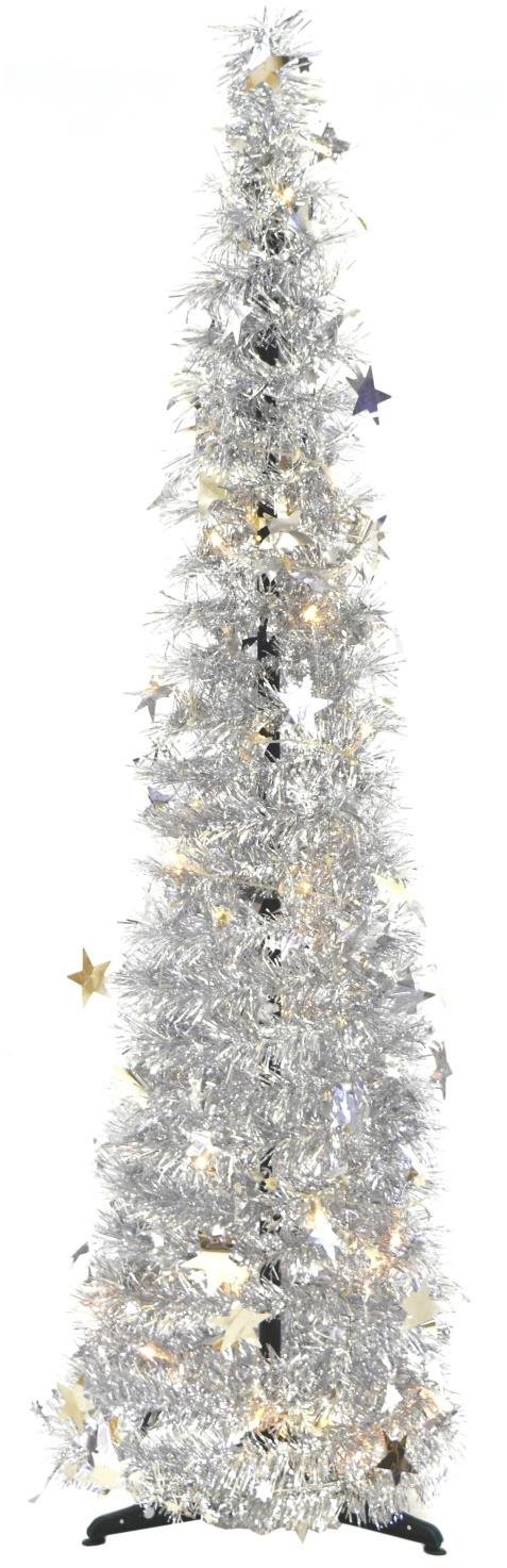BerryHome Vánoční stromek řetězový s LED osvětlením, 120 cm
