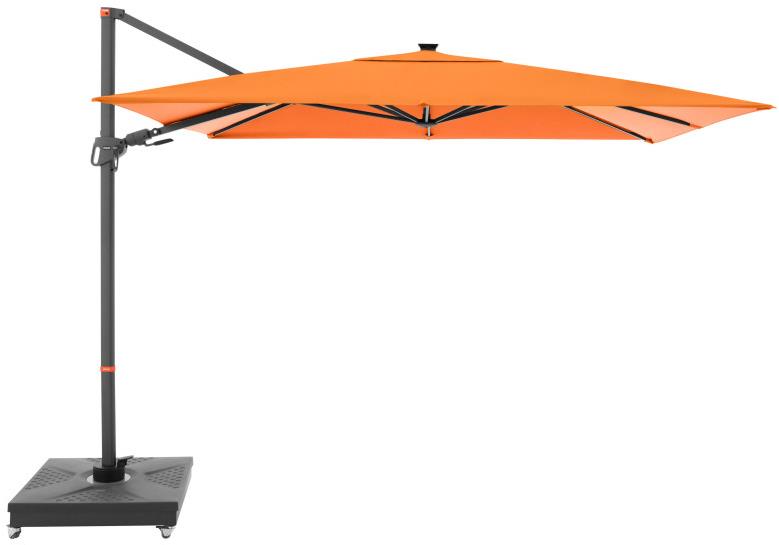 DOPPLER Slunečník zahradní myZone 220 × 300 cm LED, 816, oranžová