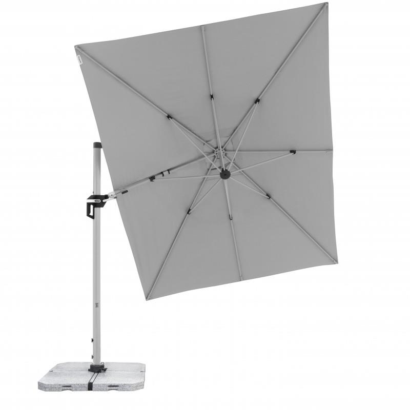 DOPPLER Slunečník zahradní TS Active 350 × 260 cm, světle šedá