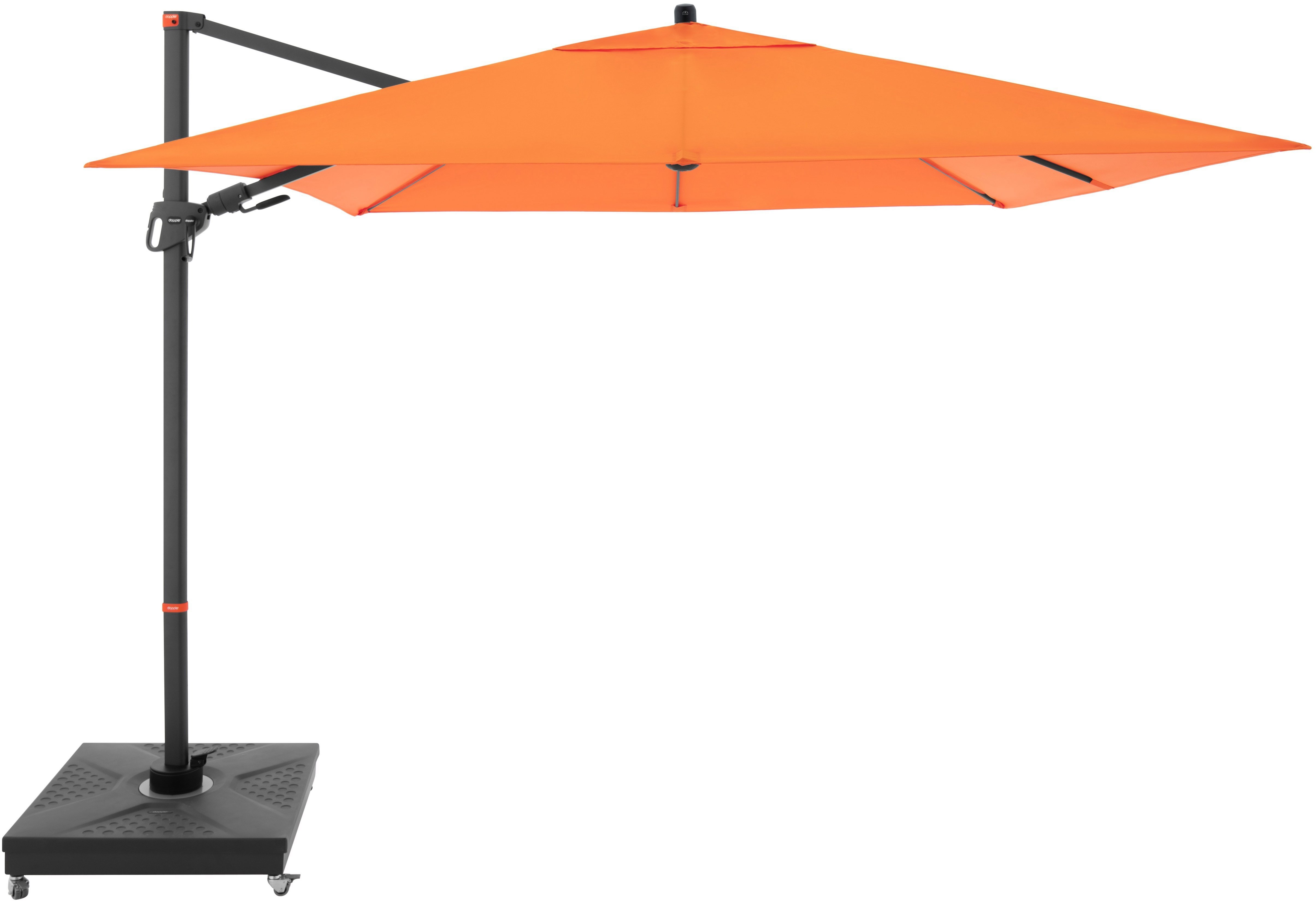 DOPPLER Slunečník zahradní myZone 280 × 280 cm, oranžová