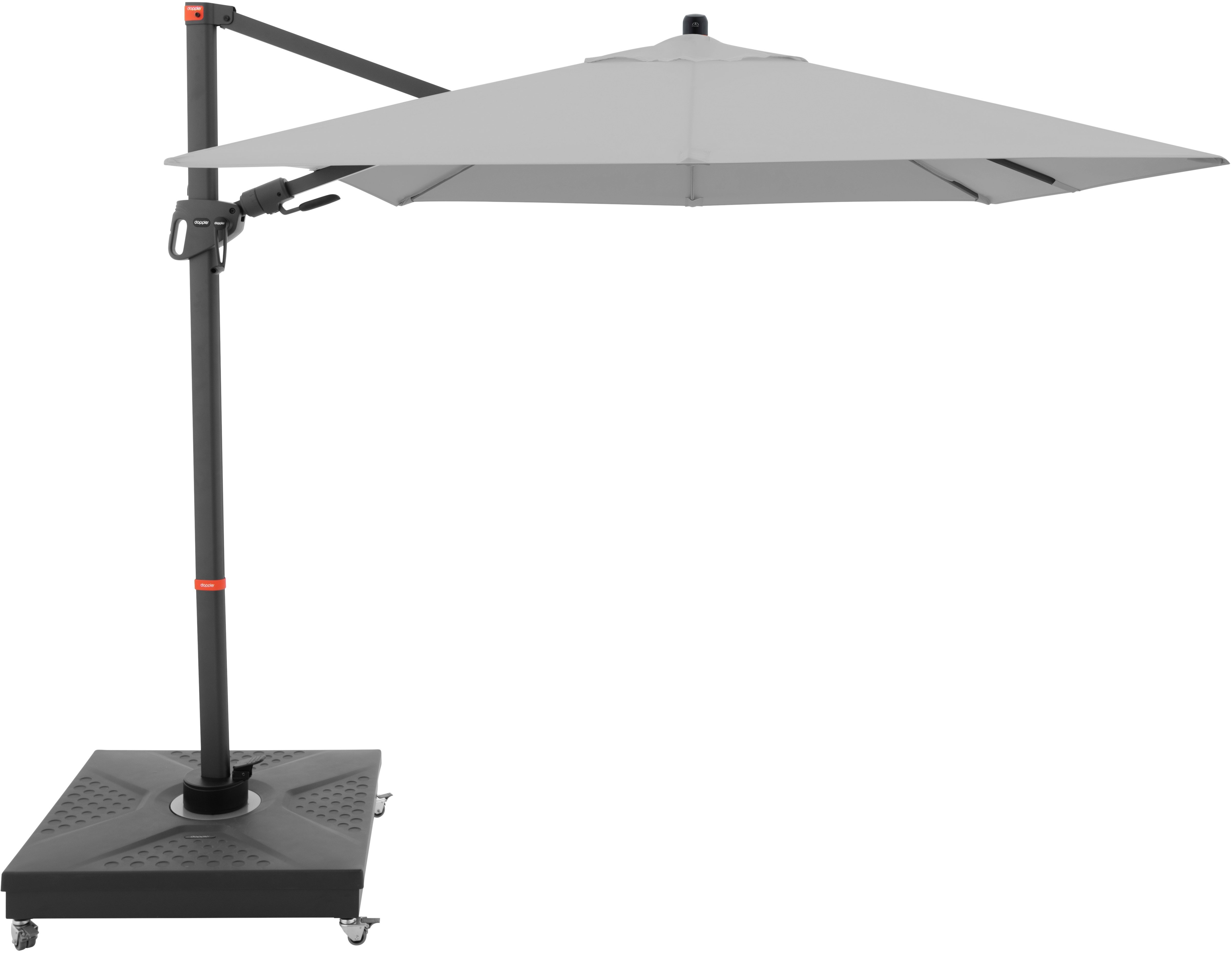 DOPPLER Slunečník zahradní myZone 210 × 210 cm, šedá