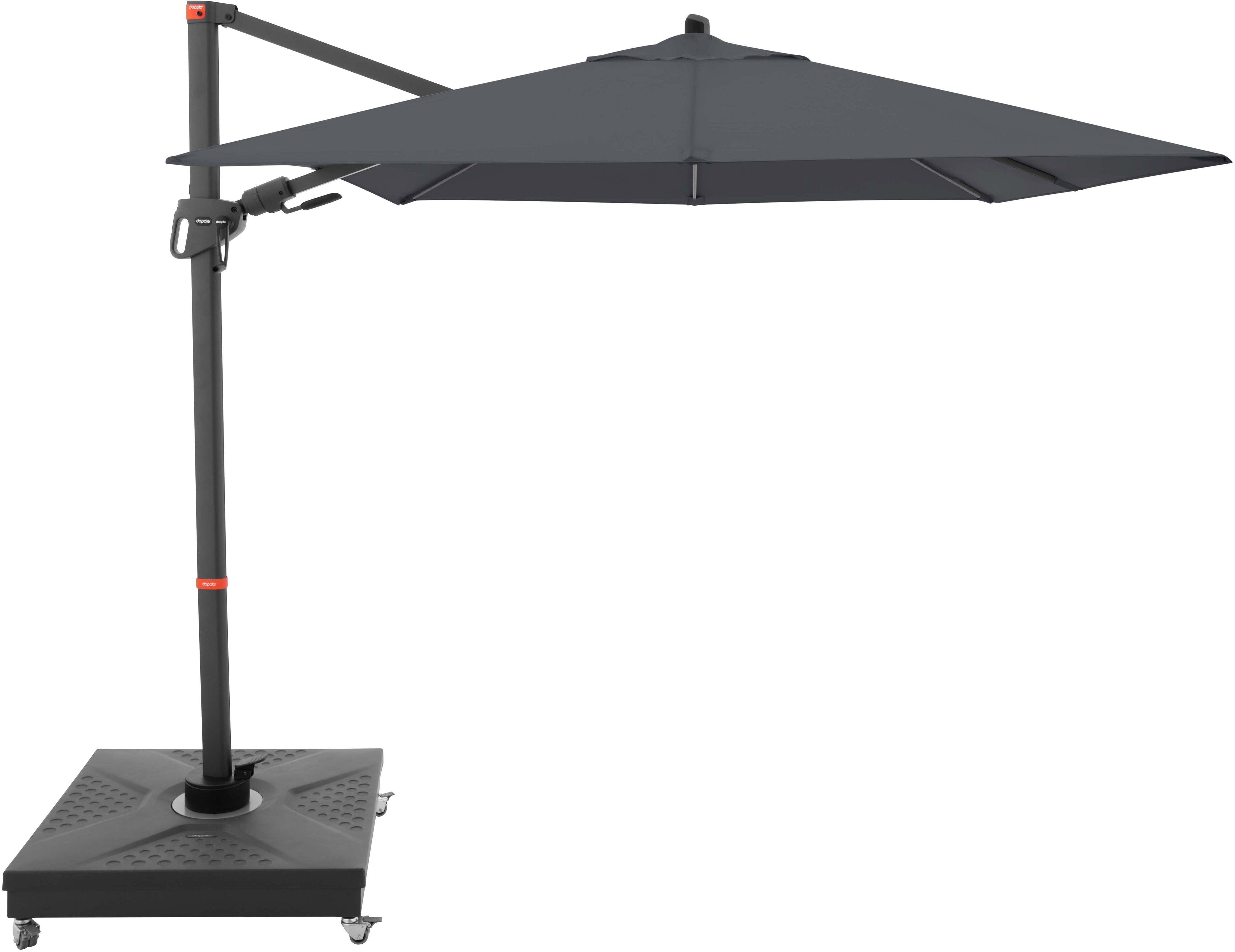 DOPPLER Slunečník zahradní myZone 210 × 210 cm, antracit