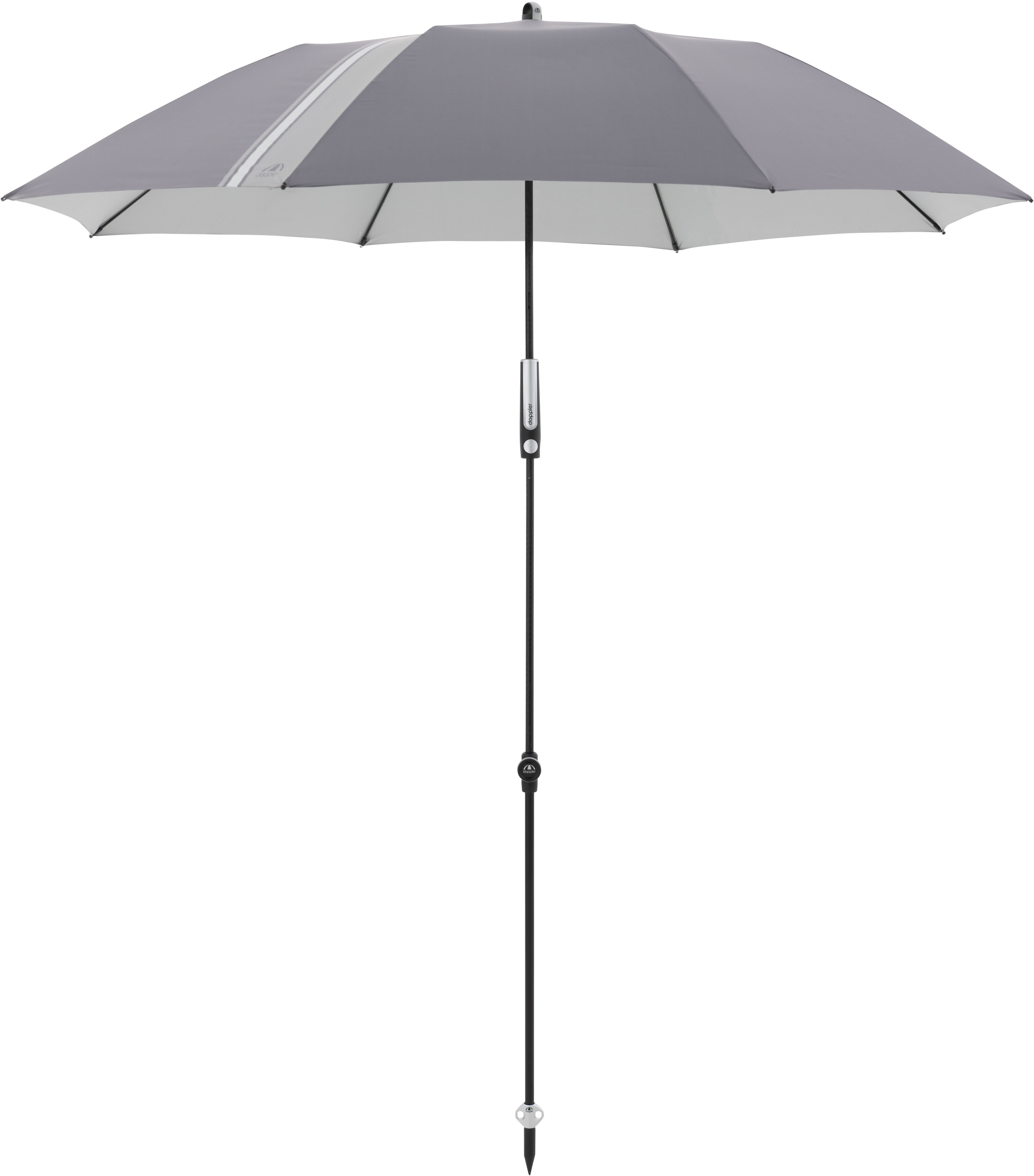DOPPLER Slunečník zahradní E×pert Multi Push Up 160 cm, desén 840S1, antracit