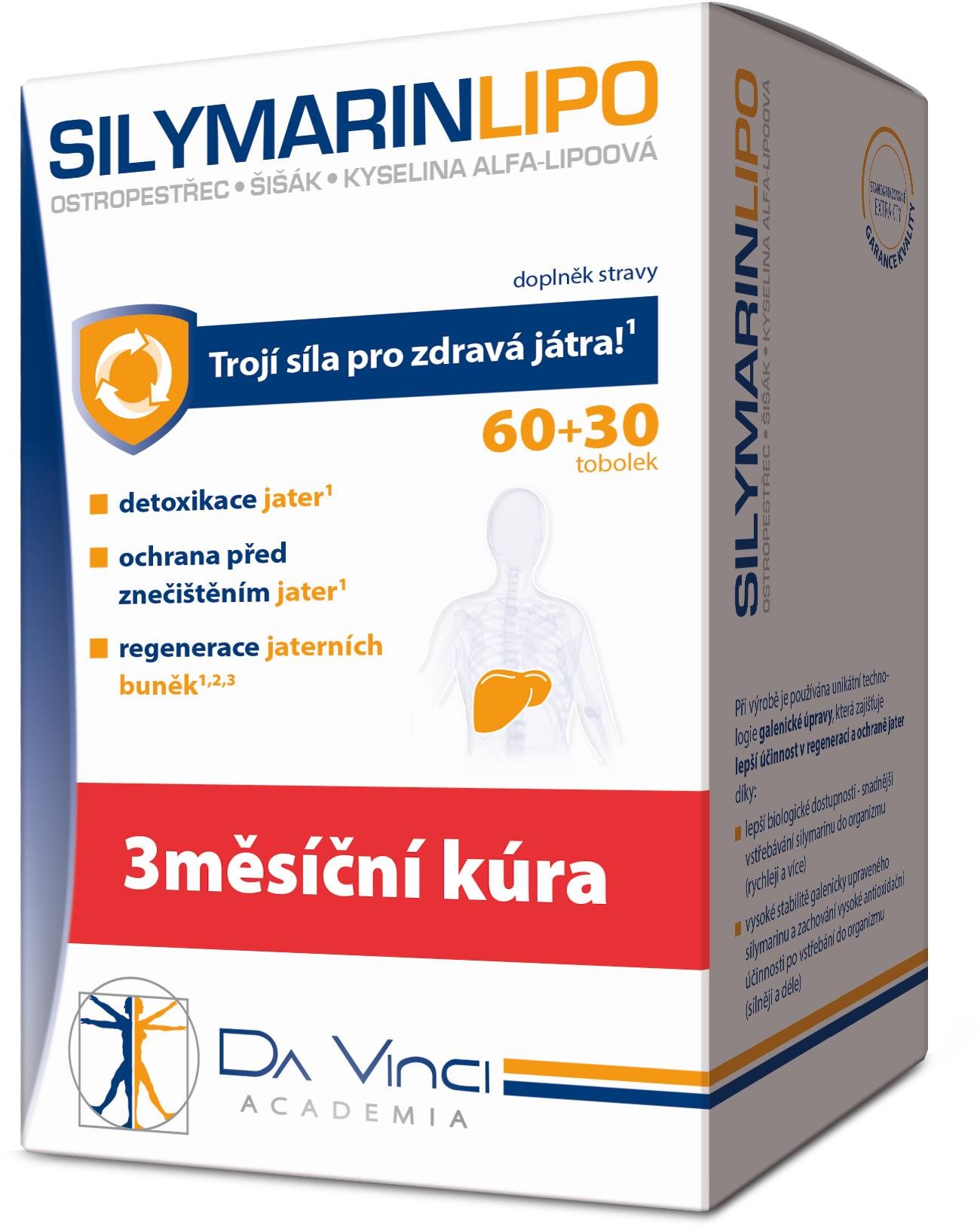 SILYMARIN Lipo Da Vinci Academia 60+30 tobolek