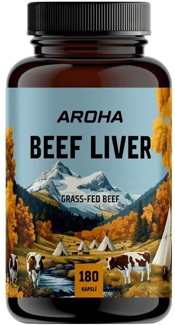 Aroha Beef Liver 180 kapslí