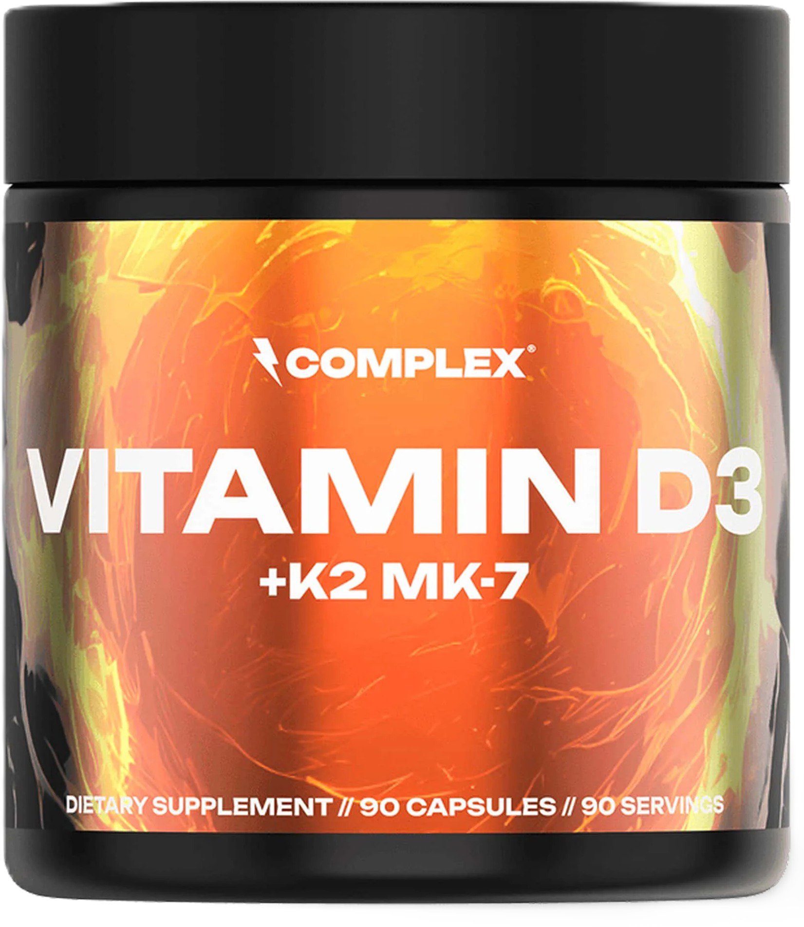 Complex Vitamin D3 + K2 MK-7, 90 kapslí