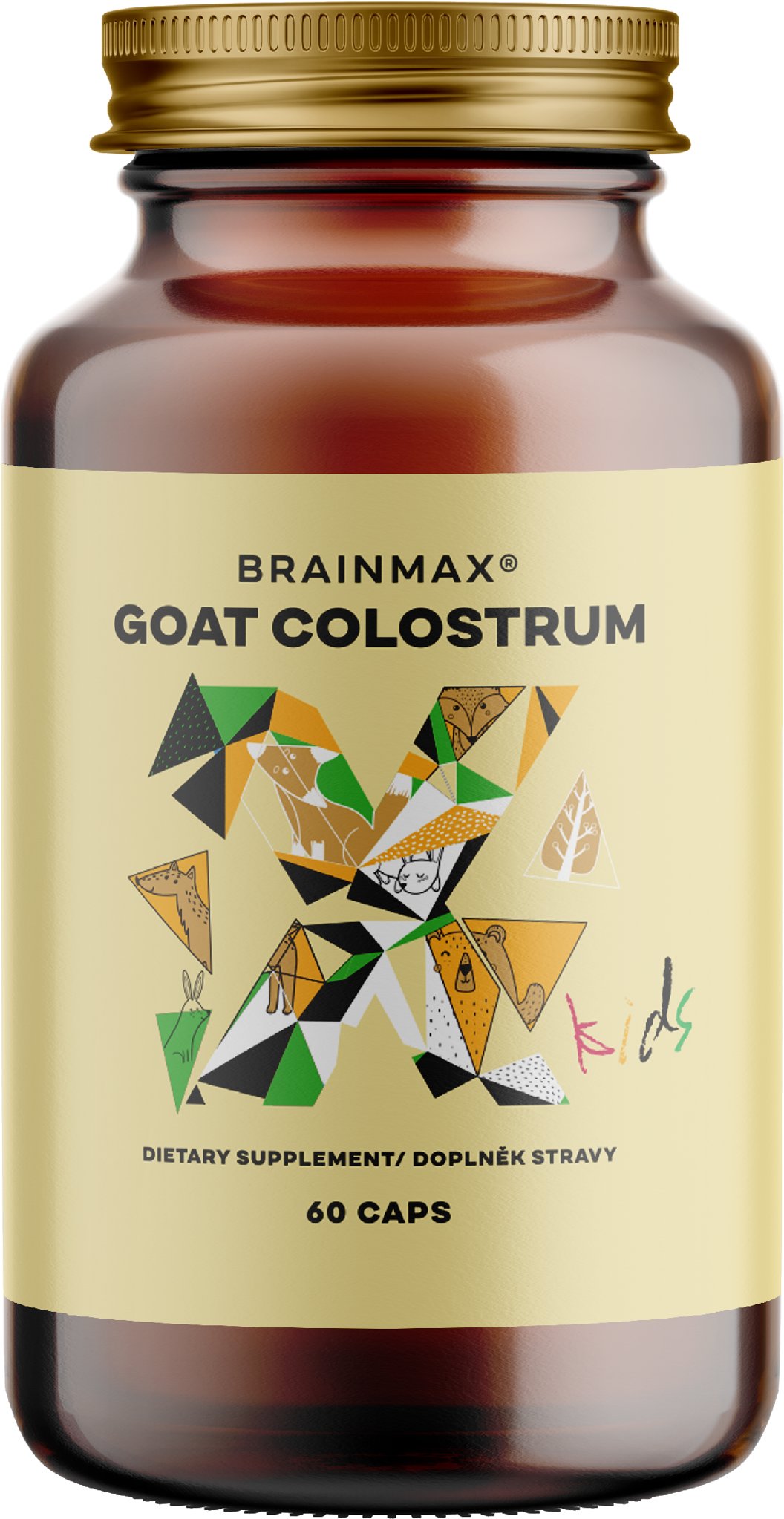 BrainMax Kids Goat Colostrum, 60 rostlinných kapslí
