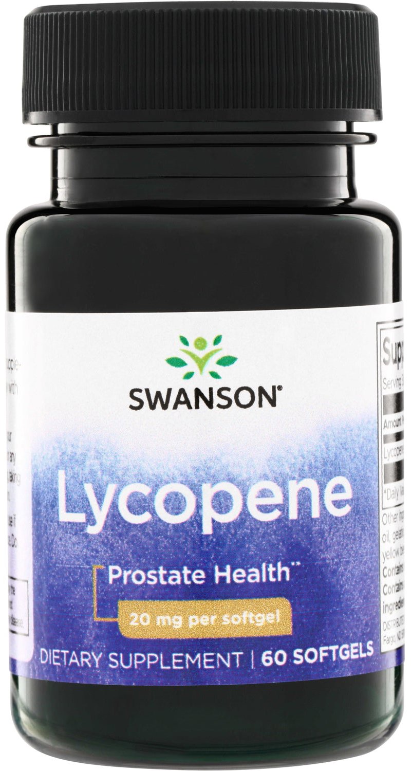Swanson Lycopene 20 mg 60 softgelových kapslí