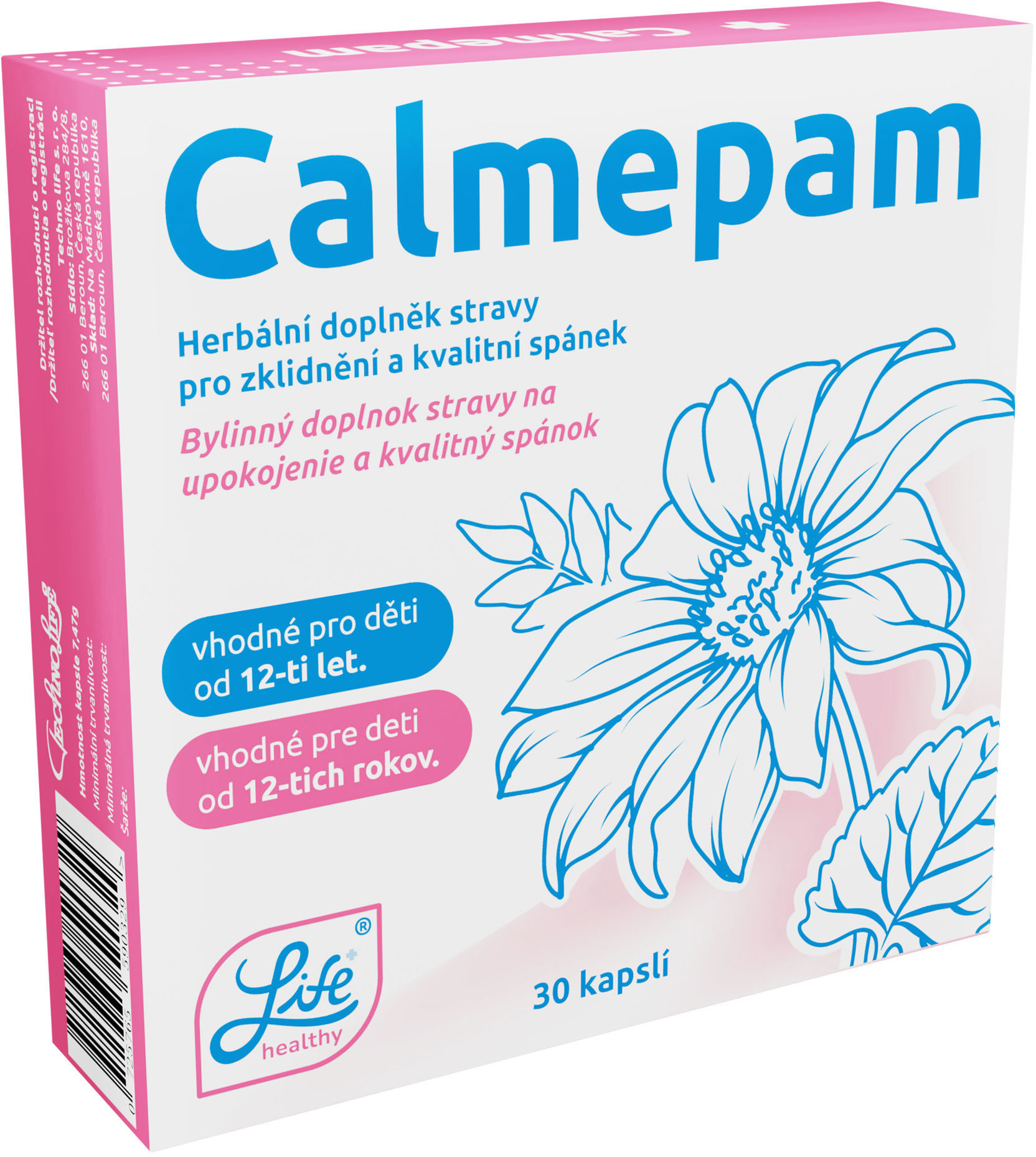 Techno Life Calmepam 30 kapslí