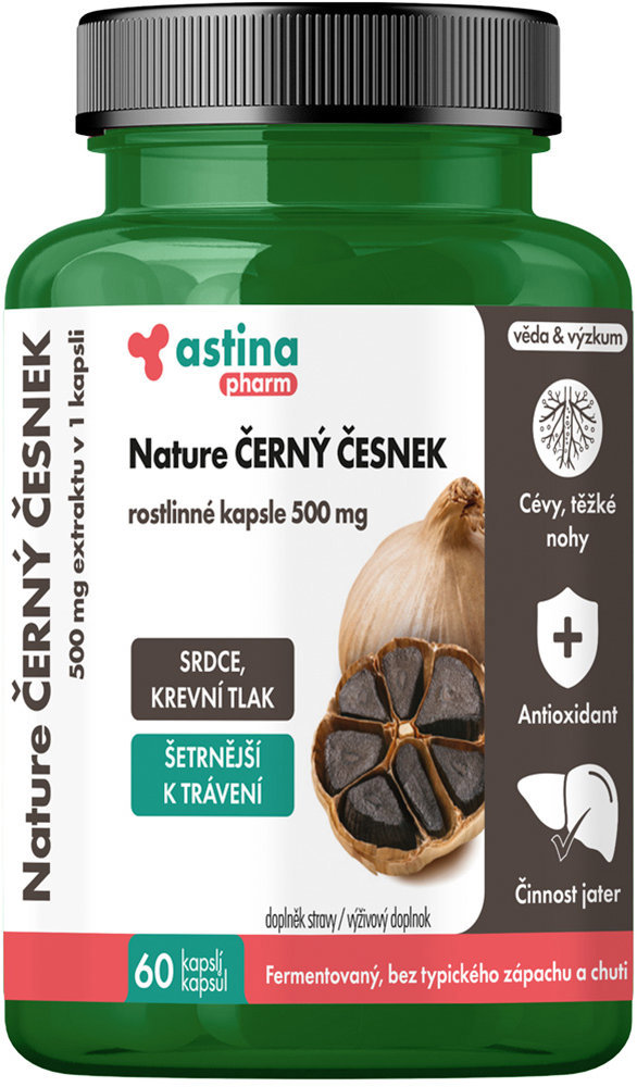 Astina Pharm Nature ČERNÝ ČESNEK 500mg 60 kapslí