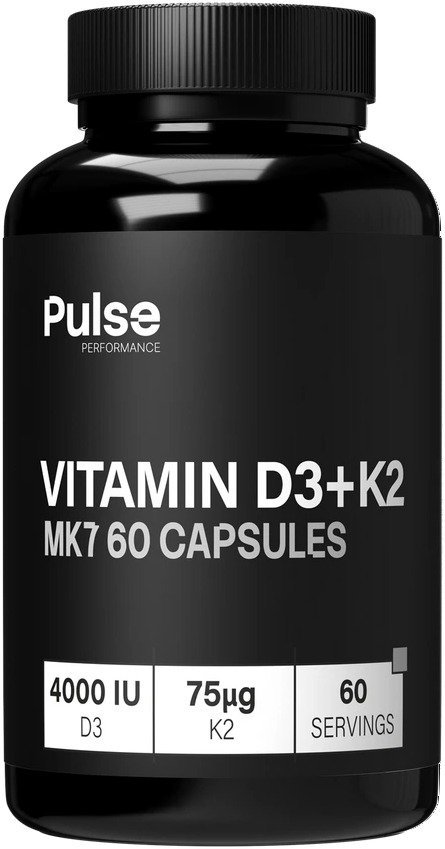 Pulse Performance Vitamin D3 + K2 MK7 60 kapslí