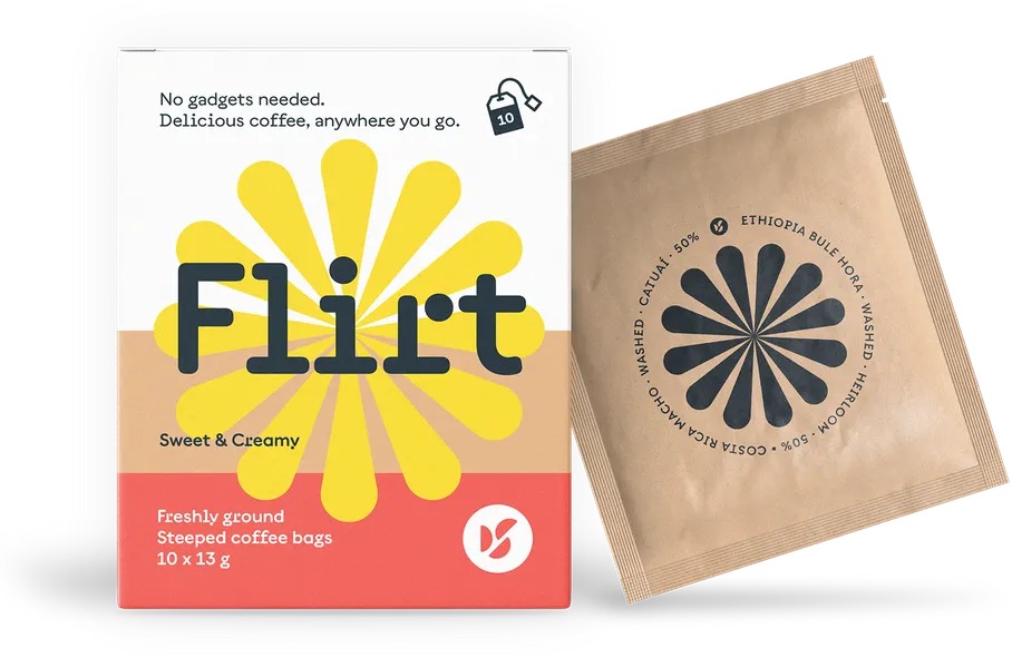 Doubleshot Flirt, sáčková, výběrová, mletá, 10 ks
