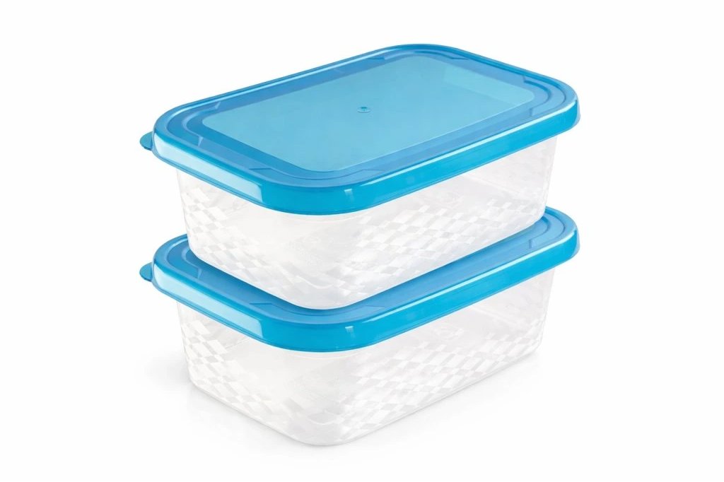 BRANQ Sada dóz na potraviny Blue box 1,5 l, obdelníková, 2 ks
