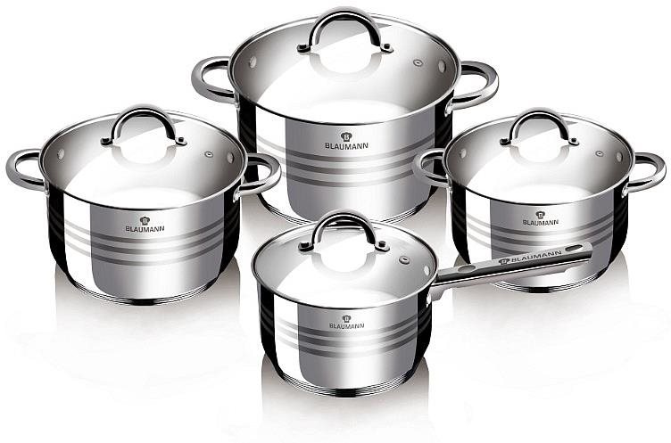 BLAUMANN Sada nádobí nerez 8 ks Gourmet line BL-3115