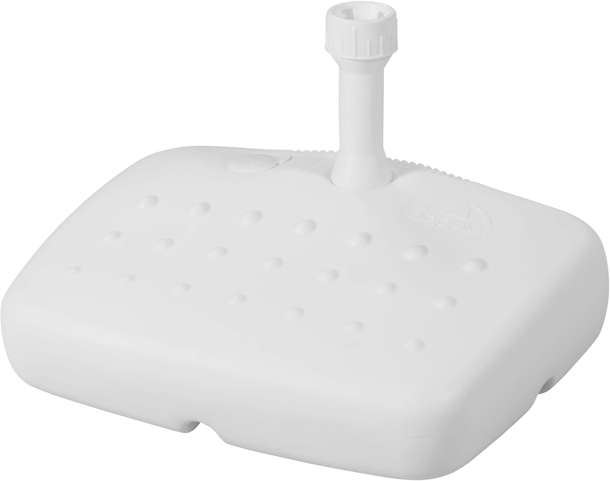 DERBY Stojan na slunečník PVC bílý, 17 l