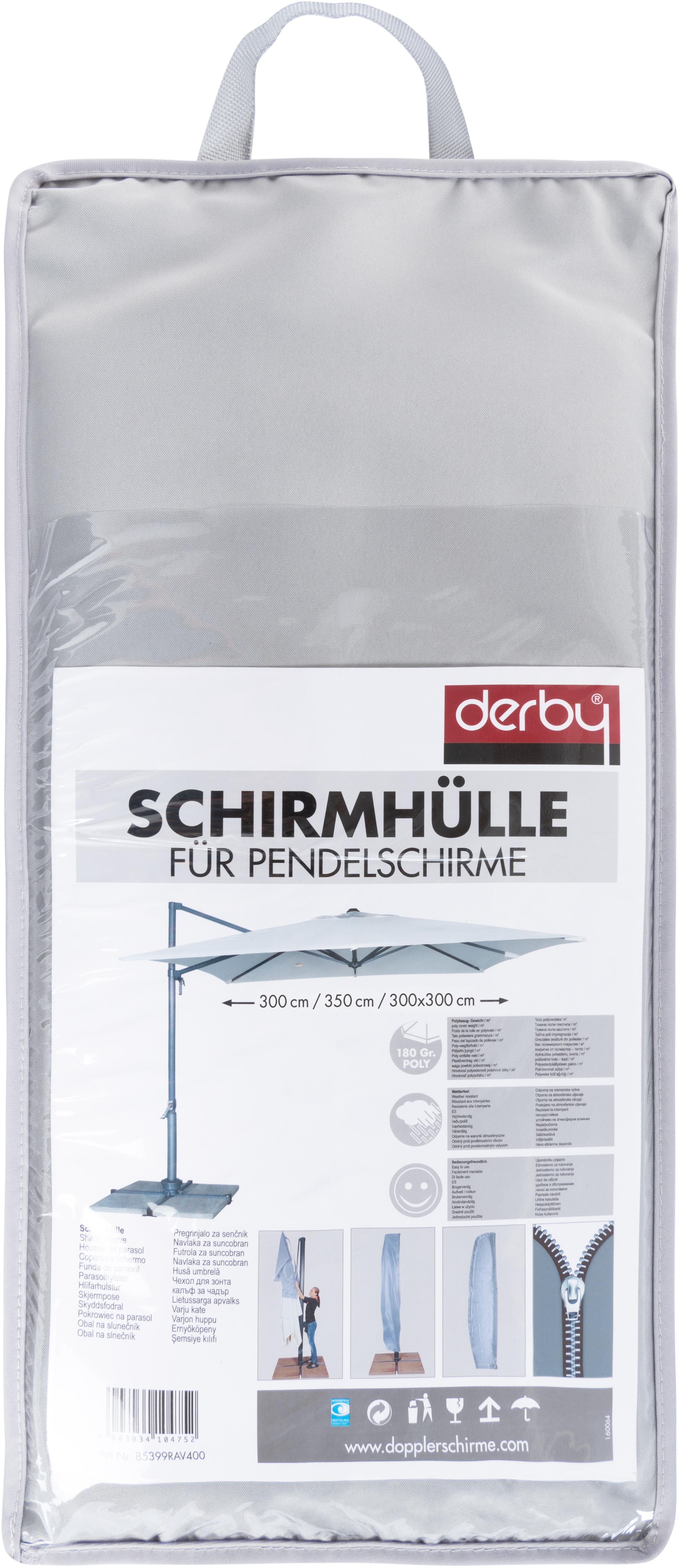 DERBY Ochranný obal pro slunečníky s boční nohou do 300, 350 cm a 300 × 300 cm