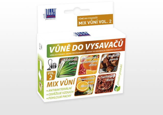 Vůně do vysavače - mix VOL.2 (5 ks) - v balení 5 moderních oblíbených vůní (citronová tráva, mandari