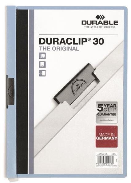 Duraclip A4, 30 listů, světle modré