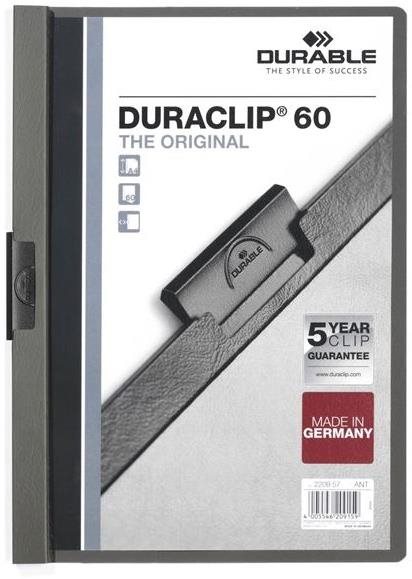 Duraclip A4, 60 listů, antracitové