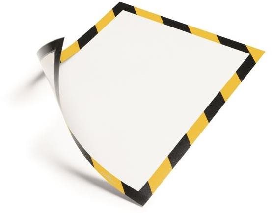 DURABLE Duraframe A4 magnetický bezpečnostní rám v černožluté barvě