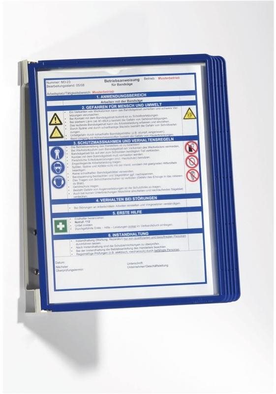 DURABLE Vario Wall 5 - multifunkční nástěnný systém s 5 kapes na A4 papír.