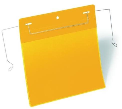 DURABLE závěsná kapsa s drátěným úchytem, modrá