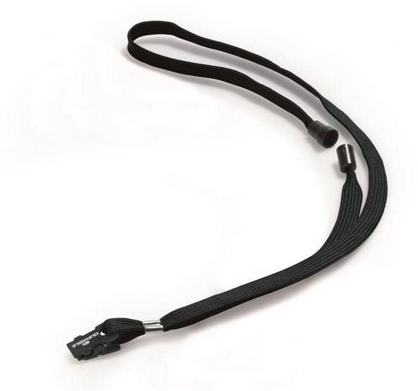 DURABLE šňůrka na krk, černá - balení 10 ks