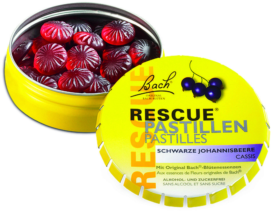 Dr. Bach Rescue® pastilky s příchutí černého rybízu 50 g