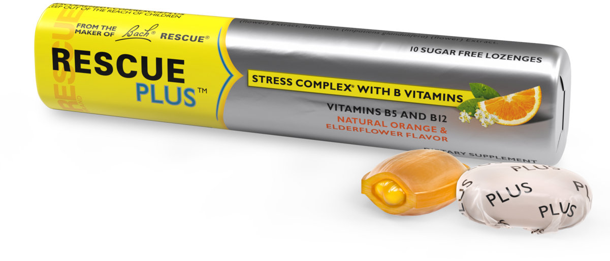 Dr. Bach Rescue® Plus Krizové bonbony s vitamíny 42 g/10 ks