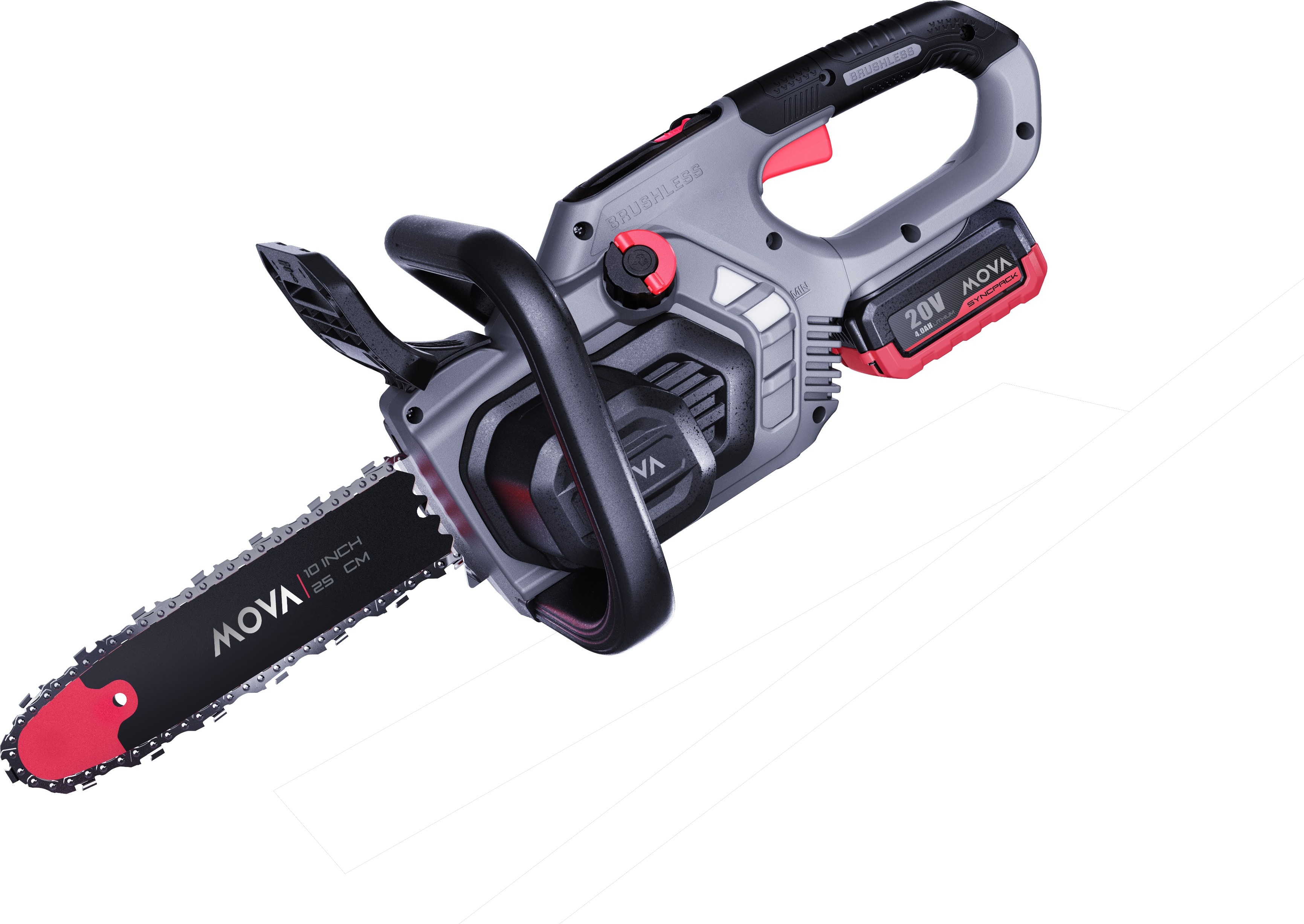 MOVA Řetězová pila AKU 20V, set (1x4Ah)