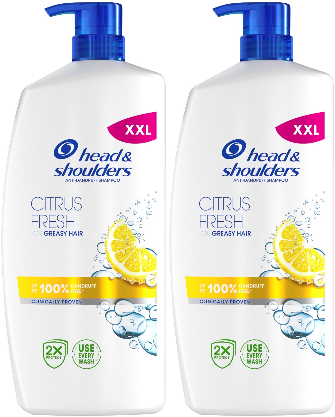 HEAD & SHOULDERS Citrus Fresh 2 × 800 ml