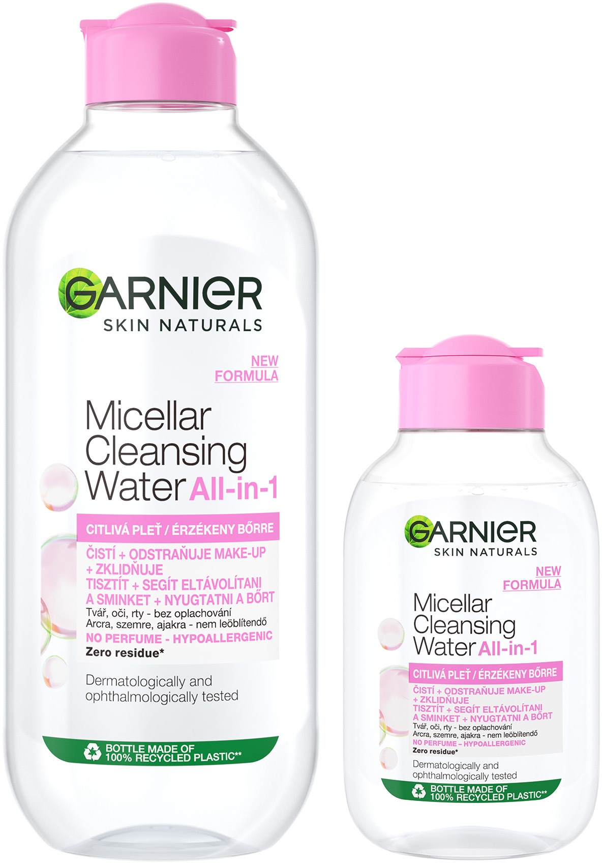 GARNIER Skin Naturals Micellar Water 3in1 Sensitive 700 ml + Travel Size 100 ml