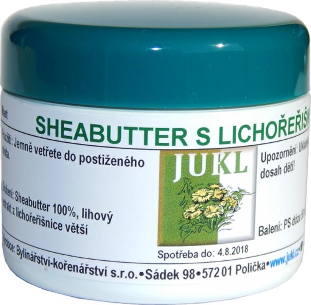 Jukl Sheabutter s lichořeřišnicí