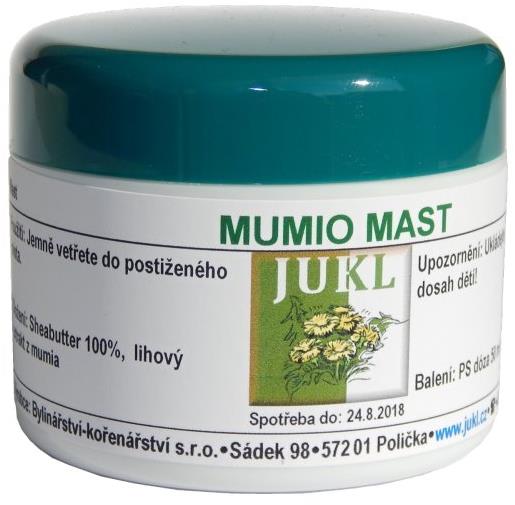 Jukl Mumio mast, jizvy, poškozená pokožka