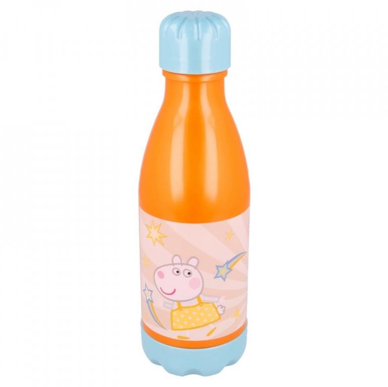 ALUM Dětská láhev na pití Prasátko Pepa 560 ml oranžová