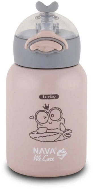 NAVA Greece Dětská růžová termoska 350 ml