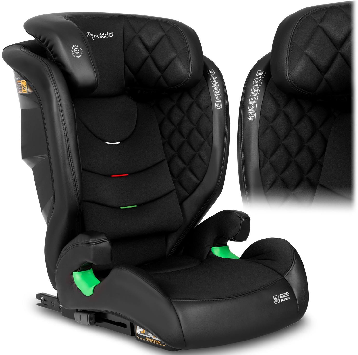 Nukido Autosedačka Louis černá 15 - 36 kg ISOFIX