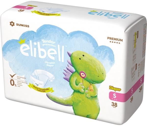 BATIST Elibell dětské plenky, 4-8 kg ( 38 ks )