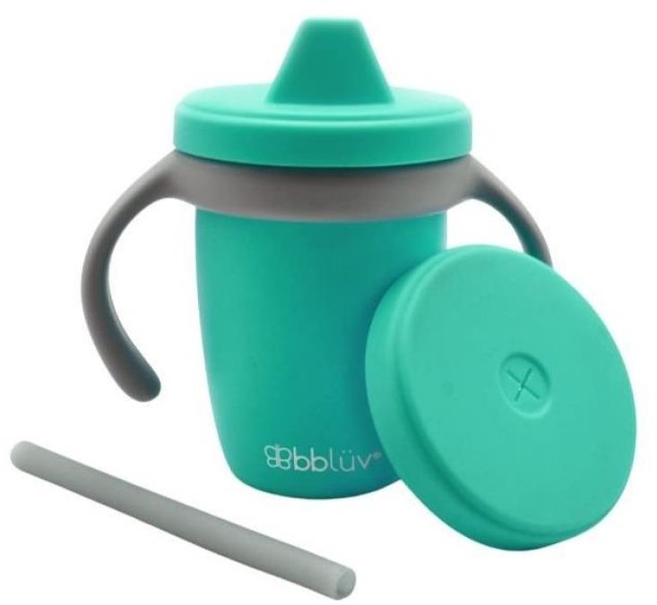 BBLÜV Silikonový hrníček Sippy Küp Aqua