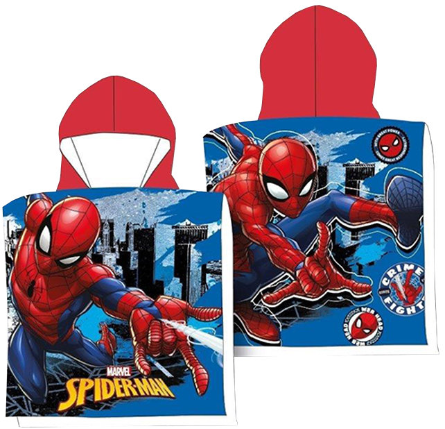FARO Pončo s kapucí 50 × 110 cm Marvel - Spiderman