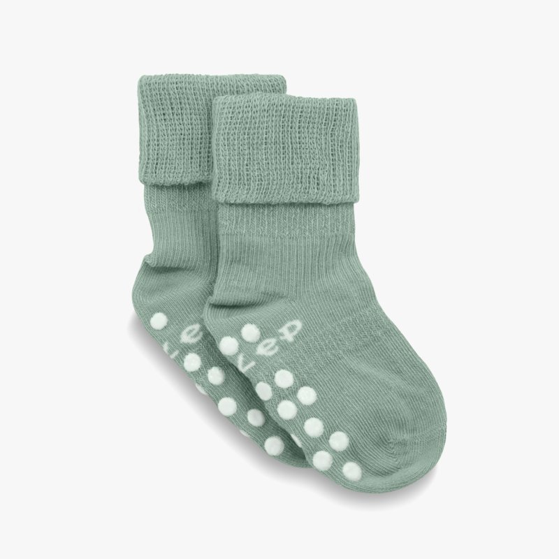 KipKep Dětské ponožky Stay-on-Socks Antislip 12-18 m 1 pár Pale Green
