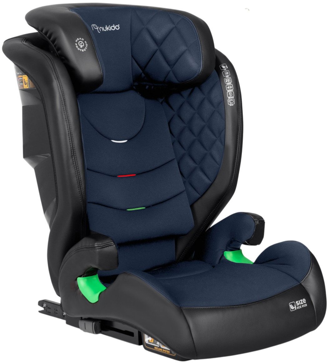 Nukido 710004 Autosedačka Louis ISOFIX 15-36 kg, 100-150 cm, černo-modrá