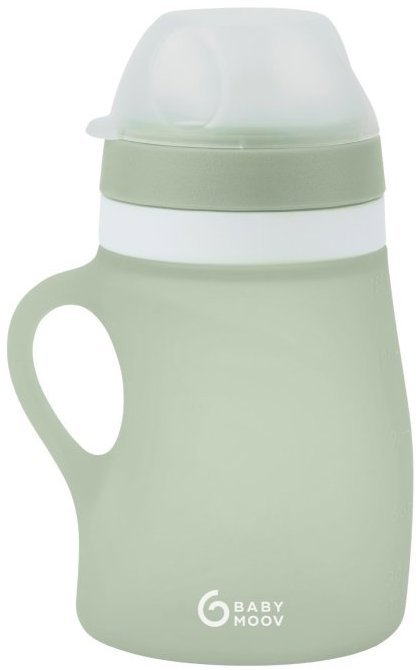 Babymoov Silikonová láhev 150 ml Green
