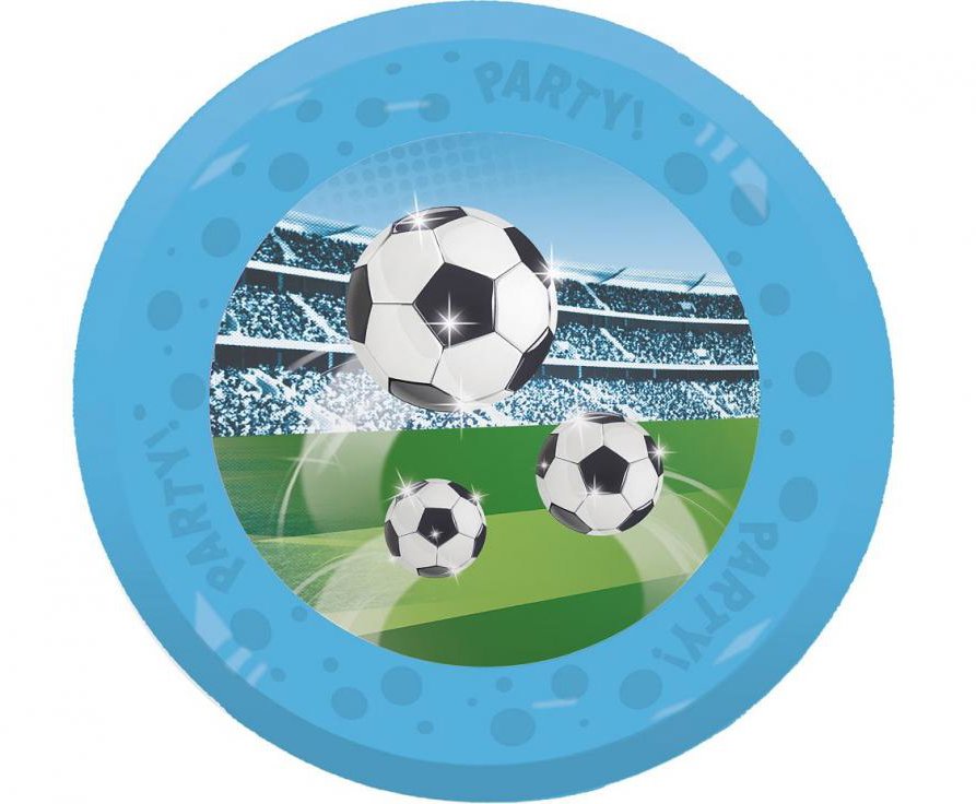 GoDan Plastové talíře FOTBAL, 21 cm, 4 ks