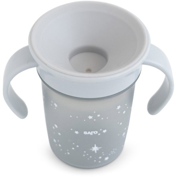 Saro Baby Tréninkový hrníček 360° Grey