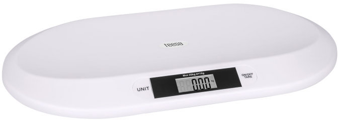 Teesa TSA0817 Kojenecká váha do 20 kg, 50 × 23 cm, bílá