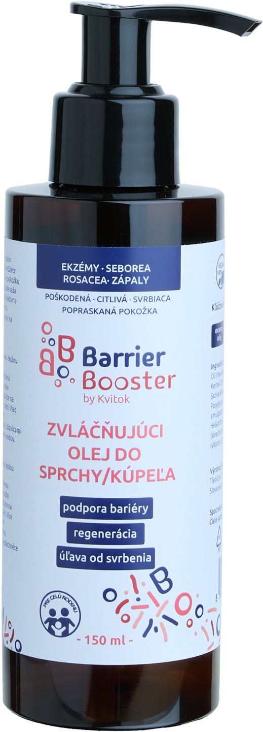 Kvitok Barrier Booster Zvláčňující olej do sprchy a koupele 150 ml